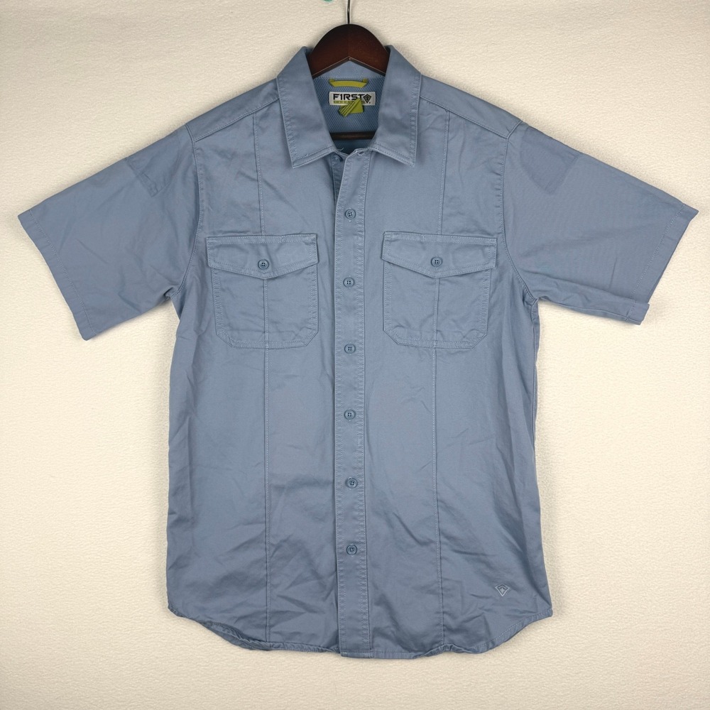 First Tactical Cotton Station Short Sleeve Shirts Mens S Zipper Utility 112008 - Picture 3 of 13